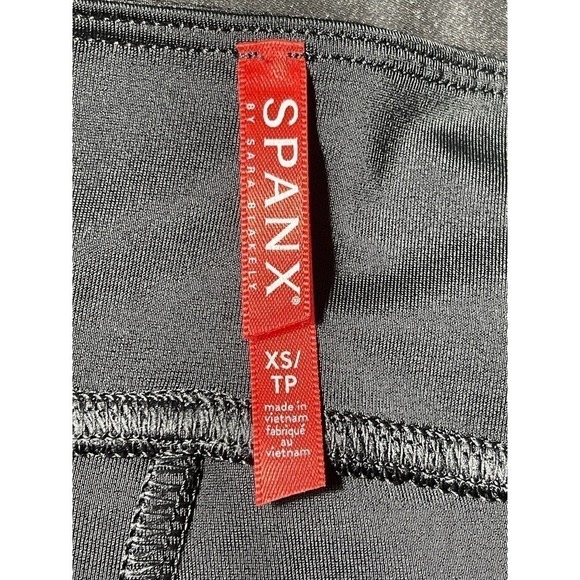 SPANX FAUX LEATHER LEGGINGS (2437) BLACK , SIZE - XS (B125) - Picture 8 of 10